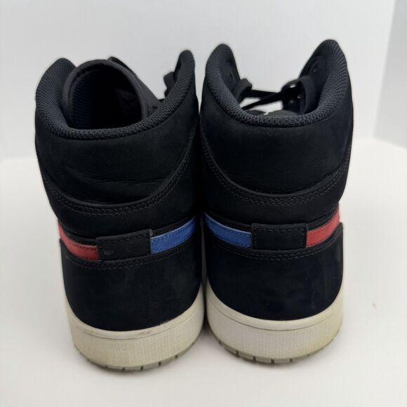 New Nike Men\'s Air Jordan 1 Mid Multicolor Swoosh Suede Black Size 12 Ying Yang main image 10